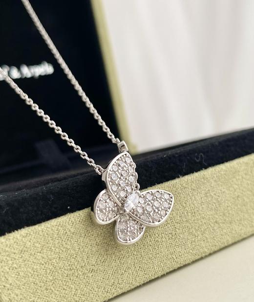 独家对版CNC数控精雕 精工高定 梵克雅宝VCA满钻蝴蝶项链 满钻的小蝴蝶，超级闪✨浪漫的蝴蝶常被视为忠贞爱情的化身！亮晶晶谁带谁好看 商品图2