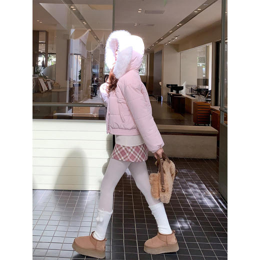 <曾小咸推荐>2.9现货秒杀 ！微信超特价！韩系毛领连帽棉服外套 日常399.99 立减220 秒杀179.99！！ 商品图4