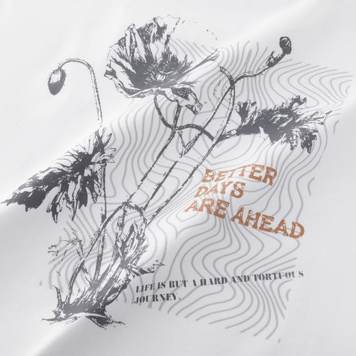 GXG男装【100%棉】26春季时尚复古纹理方框圆领休闲男式长袖T恤K&C 商品图6