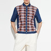 DSQUARED2 男士多色格子图案牛仔短袖衬衫 混色 S74DM1007 D35423 002F 商品缩略图1