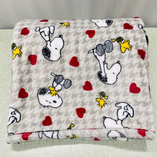 出口老美史努比满印牛奶绒毛毯 商品图2