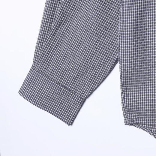 61066SDSA男士春夏新款痞帅男装美式格子纽扣抽绳连帽衬衫百搭宽松衬衣 商品图4