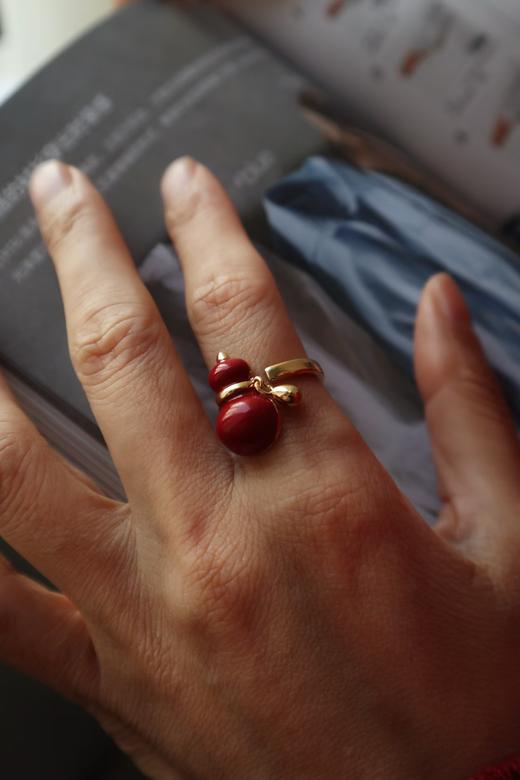 【宫里上新】福禄凝红系列-葫芦戒指 商品图2