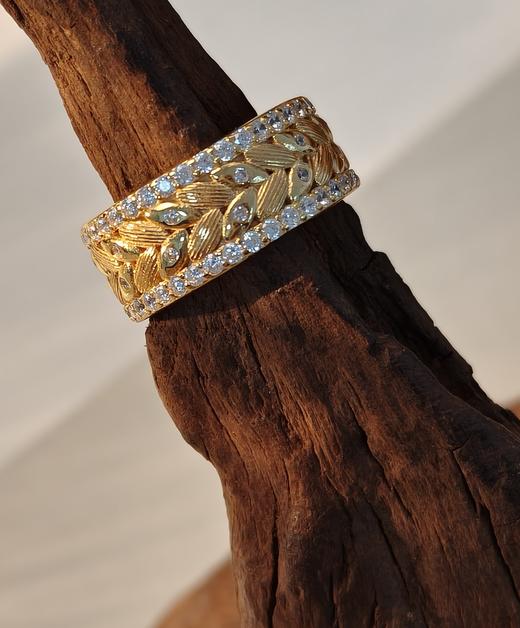 新年新气象 丰收麦穗戒指  银镀金首饰  (非质量问题  不退不换) 商品图3