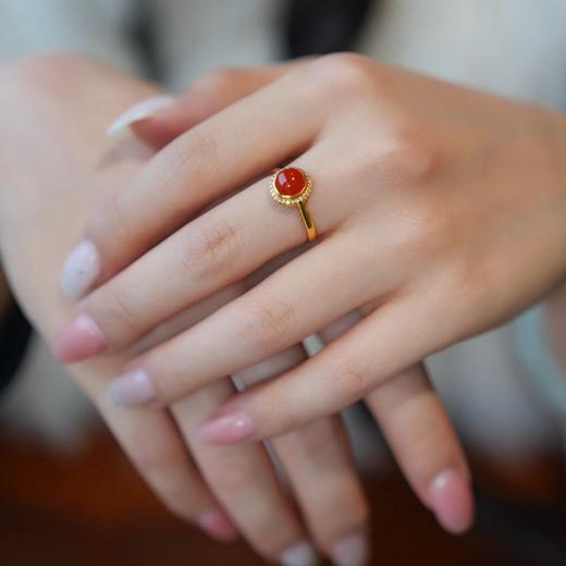 2026鸿运珠宝 9折！【南红戒指耳钉合集链接】 商品图3