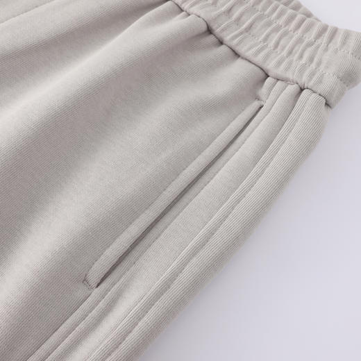 GXG男装26春季精梳华棉弹力舒适松紧腰系绳休闲阔腿裤男式直筒裤K&C 商品图6