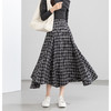「高货xg」全新升级【铂金会员211/天猫279/差价68】(01739)洛诗琳不规则剪裁格子半身裙2026春季新款高腰显瘦A字大摆裙 商品缩略图1