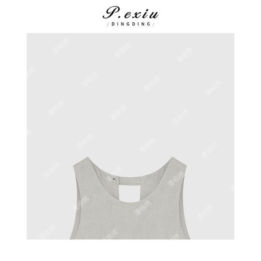 04-3潘依绣丁丁宠粉后背镂空设计背心连衣裙Q98129 商品图2