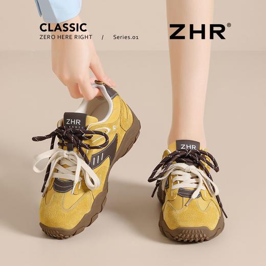 ZHR则则经典复古撞色阿甘鞋女春季新款潮流轻便休闲鞋百搭德训鞋 商品图1