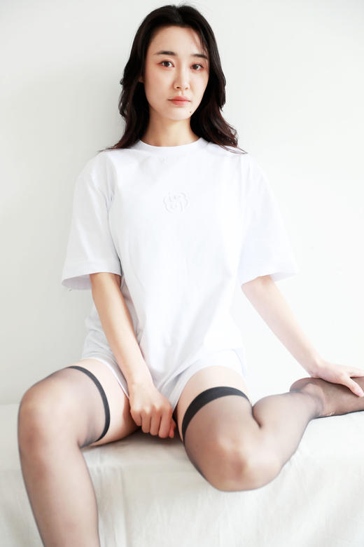 浮雕工艺tee，刚出口西德。基础款正肩宽松圆领半袖儿t恤E012960 商品图8