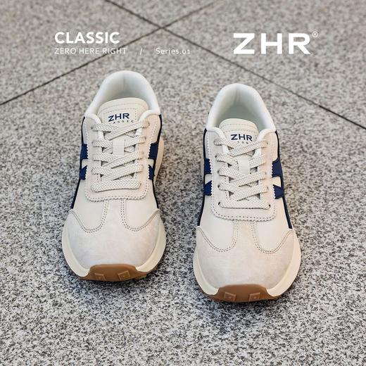 ZHR头层猪皮复古阿甘鞋2026春季新款轻便透气运动休闲鞋软底女鞋 商品图1