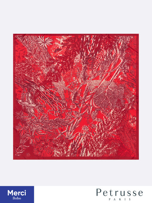 Petrusse 贝图丝 Eve soie 秘林幽梦 真丝方巾 商品图2