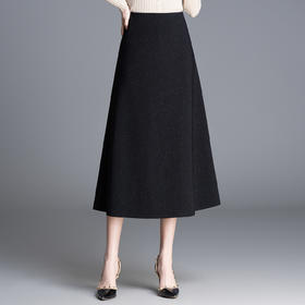 「自」全新升级【铂金会员128/天猫169/差价41】(24257)洛诗琳百搭时尚细闪半身裙2026春季中长裙高腰大摆A字裙