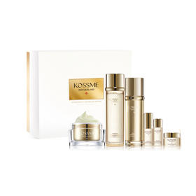 KOSSME蔻诗弥鎏金奢宠护肤礼盒（套装：洁面125ml+精华水125ml+面霜50ml+同款小样）