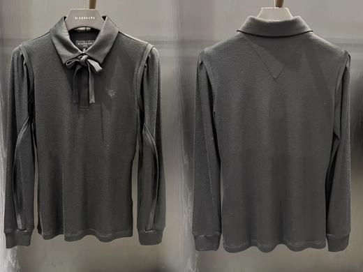 St家新款早春女士长袖上衣来啦！老渠道原单❗️上身非常轻盈, 面料顺滑亲肤又透气, 感觉可以从春天穿到秋天, 实用性超高, 修身但不紧身, 舒适性极好, 领结设计时髦且优雅, 带来些许别致趣味！ 商品图3