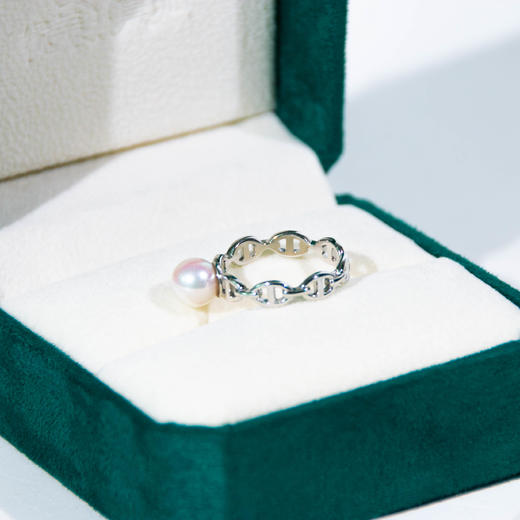 AKOYA珍珠猪鼻子戒指 JZG26 商品图1