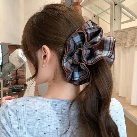 春节不打烊【赵露思许妍同款发圈】氛围感显脸小，头花头饰丸子头大肠发圈女扎头皮筋高级感头绳发饰。rf 商品图2