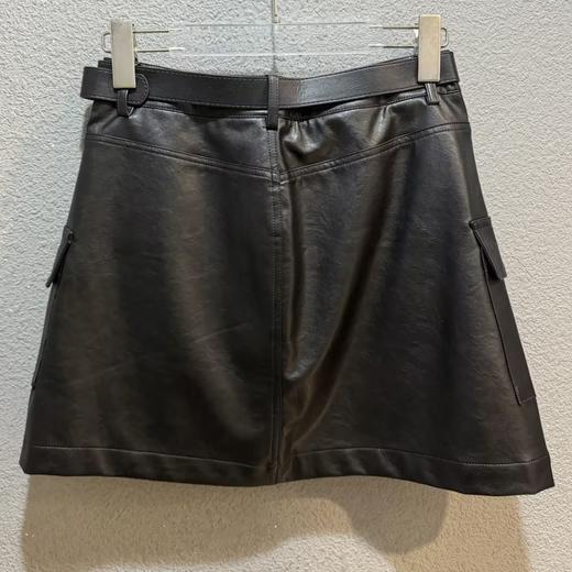 NC配皮带简约百搭皮半裙51031（黑）冬季 954011900321 商品图1