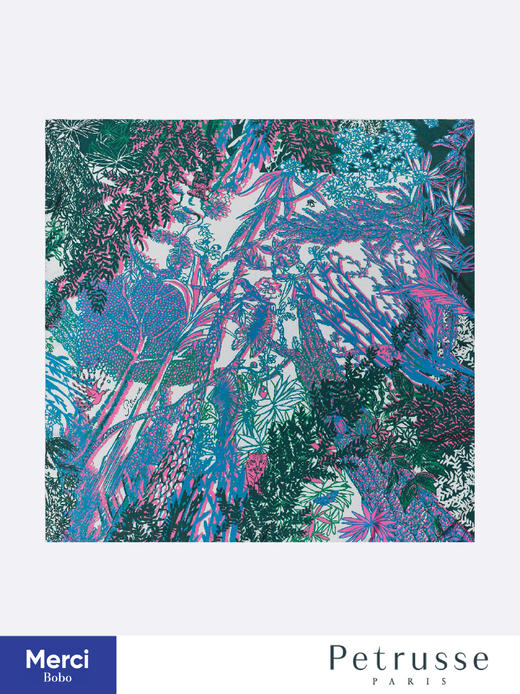 Petrusse 贝图丝 Eve soie 秘林幽梦 真丝方巾 商品图4