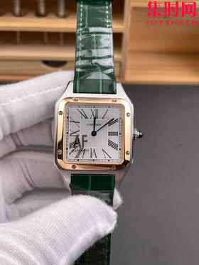 AF卡地亚山度士杜蒙系列 桑托斯大号 中性腕表 成熟魅力之典范 表盘尺寸43.5X31.4mm 小手腕男生福音