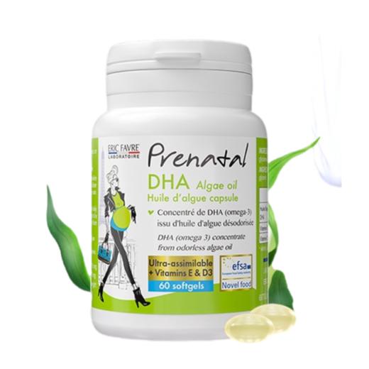 【总代】法国Eric Farve 艾瑞可 孕妇海藻油DHA胶囊 60粒/瓶 商品图1