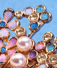 【彼达思】景之蓝花锦簇铜镀金项链 商品图2