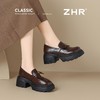 ZHR山茶花蝴蝶结厚底乐福鞋2026新款百搭增高通勤英伦风小皮鞋女 商品缩略图8