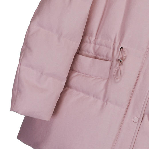 NANSONGSILK/NS羽绒服新中式进口中空纱高定90白鹅绒服2025冬新款精致收腰短款鹅绒服M1D547111S南宋 商品图7