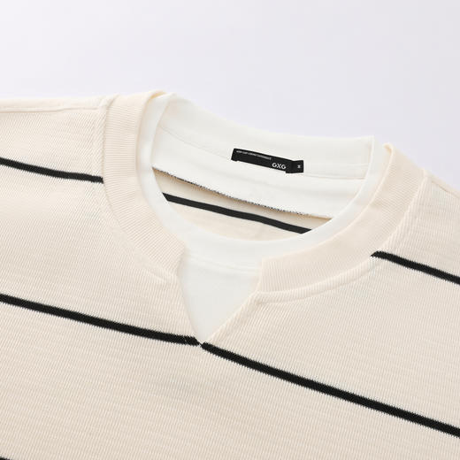 GXG男装【假两件撞色】26春季时尚简约运动休闲百搭男式圆领卫衣K&C 商品图6