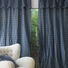 伽罗 JALO 14支复古黑蓝格纹色织亚麻系列窗帘 商品缩略图1