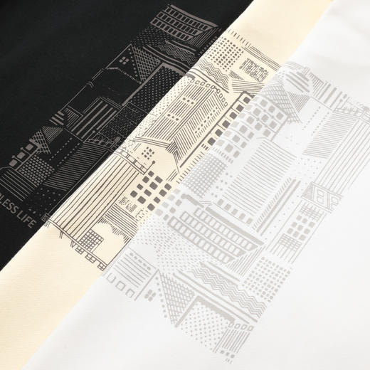 GXG男装26春季创意方块建筑简约百搭日常休闲亲肤男式圆领卫衣K&C 商品图14