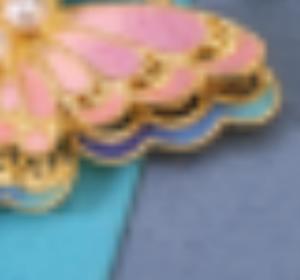 【彼达思】景之蓝蝶花谣铜镀金项链 商品图2