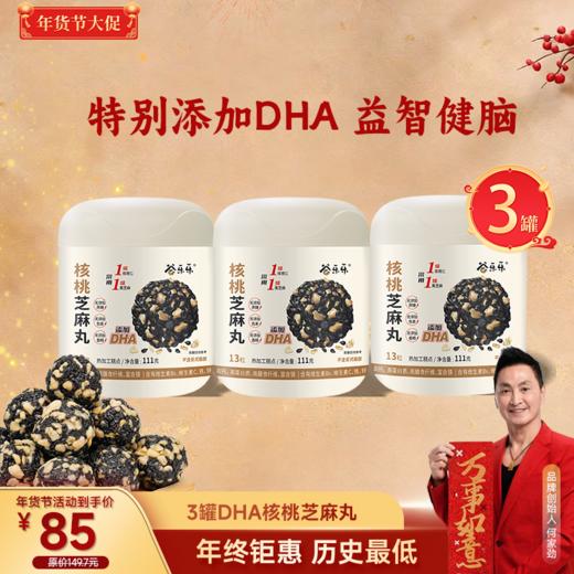 DHA核桃黑芝麻丸 111g  13粒/罐 商品图1