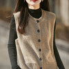 「任选2件立减20元 拉夫风减龄马甲系列！精选澳洲美丽诺羊毛 AVANN 羊毛马甲扭花马甲深V背心 商品缩略图3