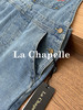 专柜实拍【减龄神器】拉夏贝尔/La Chapelle重磅100棉牛仔背带裤！撞色刺绣蝴蝶宽松显瘦直筒连体裤 商品缩略图7