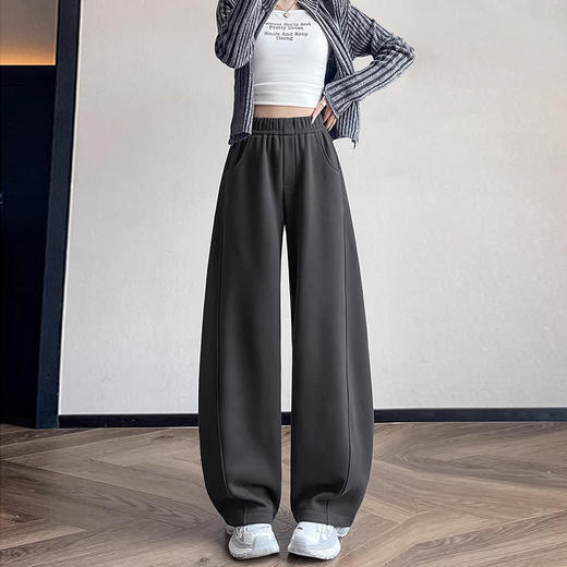 裁缝学苑AH120弯刀裤纸样女装女新款加绒加厚阔腿高腰卫裤子美式镰刀裤样板 商品图5