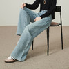 【仿水貂绒-阔腿牛仔裤】逸阳冬加绒加厚保暖遮肉拖地阔腿裤7349V 商品缩略图8