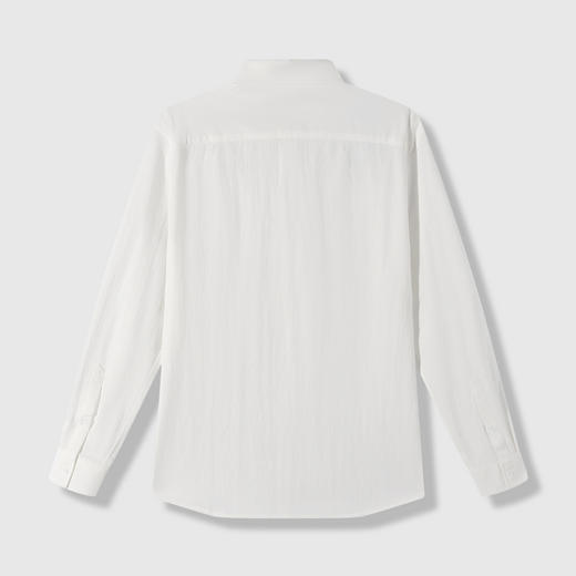 GXG男装【7A抗菌】26春季日常休闲凉感透气简约翻领男式长袖衬衫K&C 商品图1