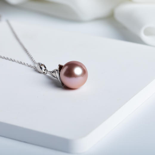 紫色淡水珍珠螺旋吊坠 DZG123 商品图0