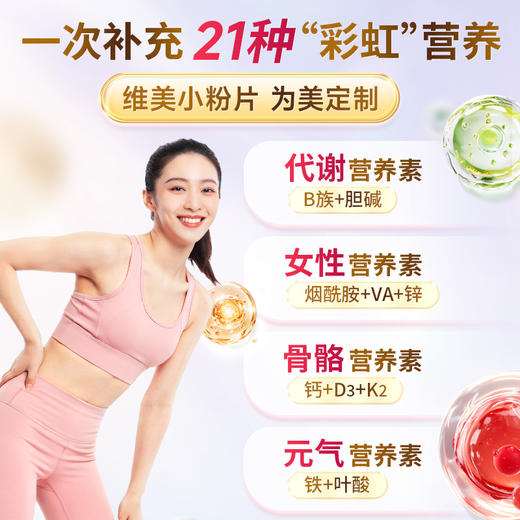 康恩贝金冠女士多维一次补充21种营养配料干净 商品图4