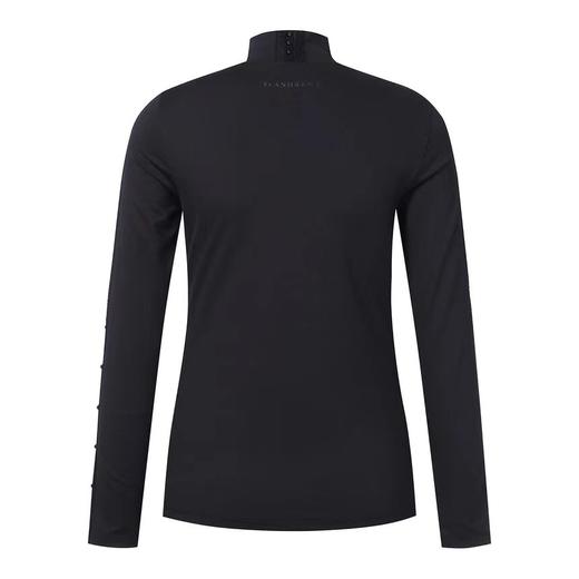 St家春季新款女士珍珠边立领长袖外穿打底衫，一款简约又满满高级感的基础款单品，搭配神器，柔滑亲肤高弹不紧绷，是真的很舒服，低调也不缺设计感，袖子珍珠织带边点缀，配上背心外套或单穿都能穿出时髦精致感！ 商品图1