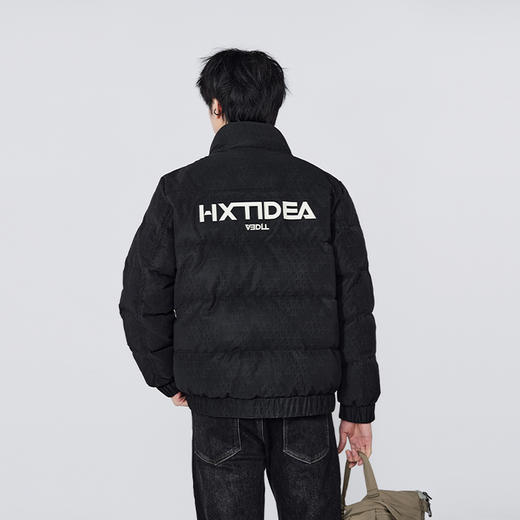 【新品上新】HX 冬季短款立领皮羽绒服小版型S100544216101 商品图3