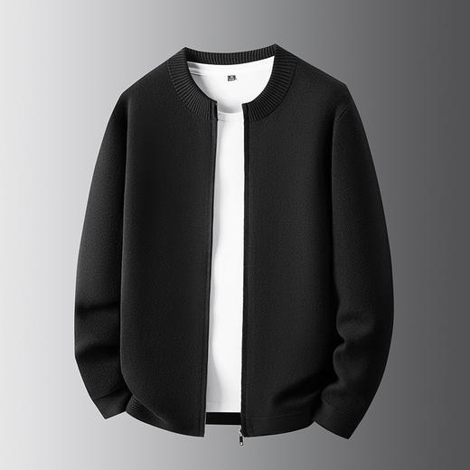 【DPF】大依优型大码男装立领开衫针织衫拉链上衣商务休闲长袖加肥加大 商品图2