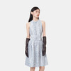 HERLIAN 2026年春季新品蓝格塔克褶荷叶花边桑蚕丝背心无袖连衣裙 商品缩略图1
