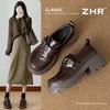 ZHR则则羊皮质感百搭乐福鞋女2026春季新款厚底增高单鞋透气皮鞋 商品缩略图0