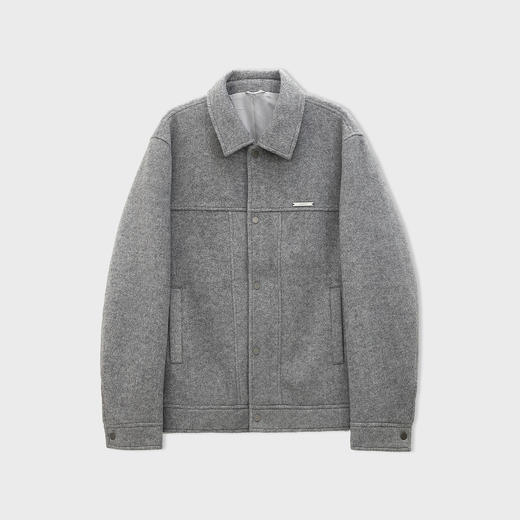 【新品上新】HX 春季翻领毛呢茄克衫Y105610004101 商品图4