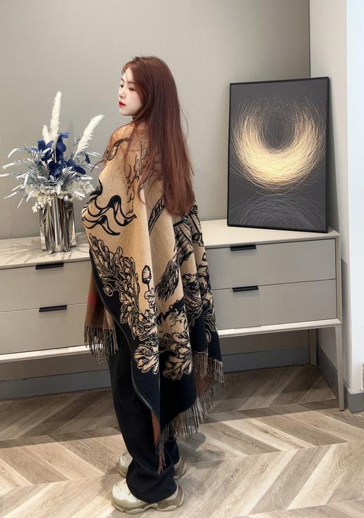 巴宝莉 新《战马双面斗篷》美拉德色 深浅二色(DSX) 商品图7