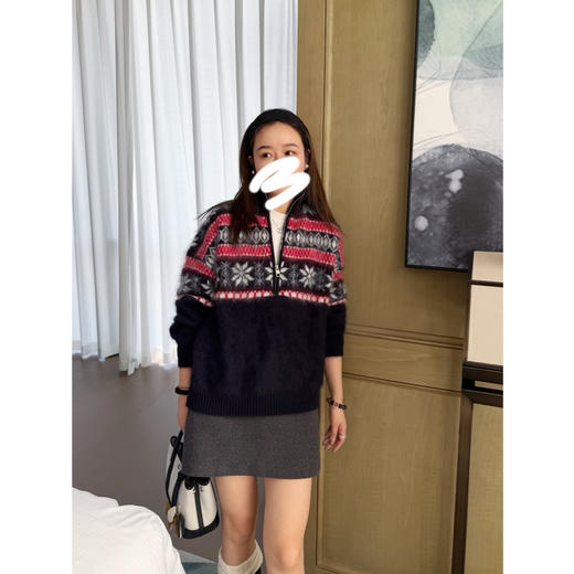 2601404    雪花❄️费尔岛拉毛毛衣 商品图2
