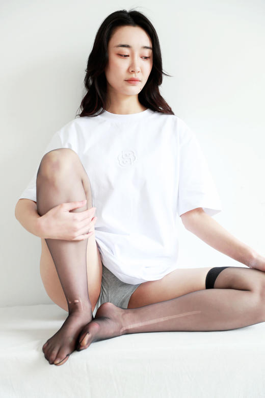 浮雕工艺tee，刚出口西德。基础款正肩宽松圆领半袖儿t恤E012960 商品图9