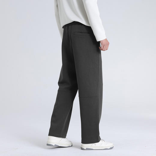 GXG男装26春季简约时尚舒适松紧腰系绳宽松直筒男式运动休闲裤K&C 商品图7